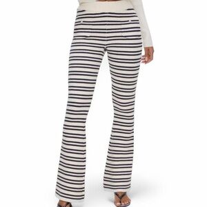 Frankie’s Bikinis Camden Knit Pants XS Striped Flare Y2K Preppy Coquette Cozy